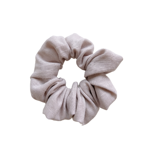 EARTHY Silver Scrunchie