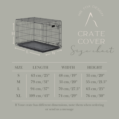 Custom size crate cover